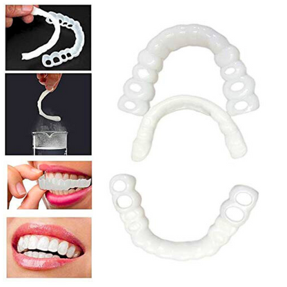 2Carillas Postiza Dentadura SnapOn Smile