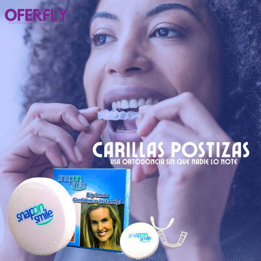 2Carillas Postiza Dentadura SnapOn Smile