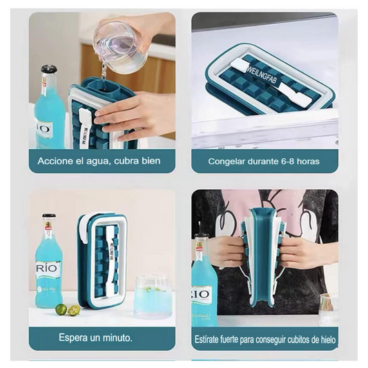 Botella de Silicona + 18 Cubos Hielos