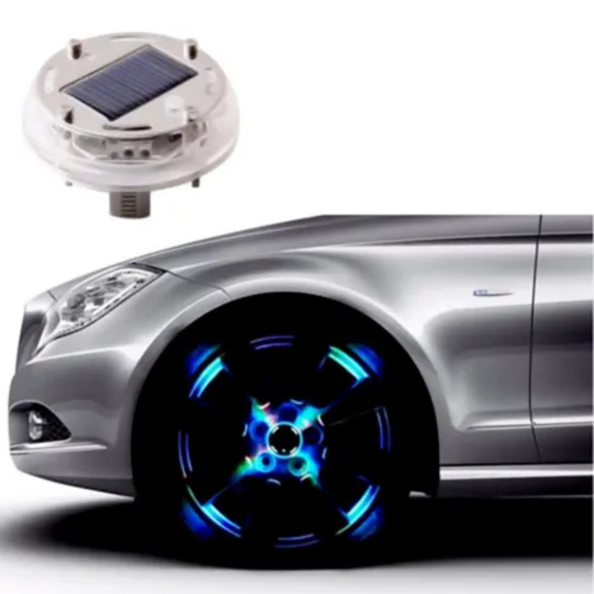 Luz Solar LED Para Rueda de Auto