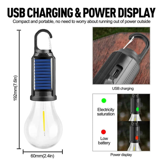 Ampolleta Solar Recargable Usb Emergenci